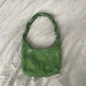 Zara Green Rhinestone Sparkly Bag 👜💚